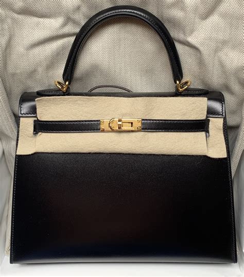 hermes box kelly sellier 28 black|kelly 28 gold hardware.